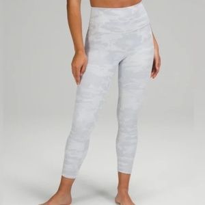 Lululemon Wunder Under HR Tight 25 - Camo Jacquard Alpine White Starlight